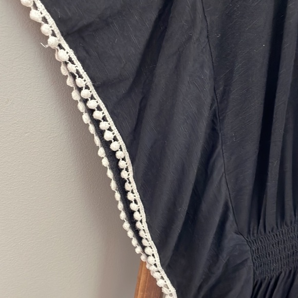 Bohemian Tunic. Black oversized top. - Picture 5 of 7